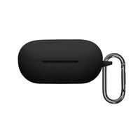 kwmobile Custodia Caricatore Compatibile con Beats Powerbeats Pro 2 - Cover Silicone nero - Rivestimento Gommato Protezione con Gancio