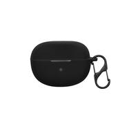 kwmobile Custodia Caricatore Compatibile con Bose Ultra Open Earbuds - Cover Silicone nero - Rivestimento Gommato Protezione con Gancio