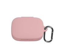 kwmobile Custodia Caricatore Compatibile con HONOR Earbuds Open - Cover Silicone rosa antico - Rivestimento Gommato Protezione con Gancio