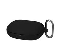 kwmobile Custodia Caricatore Compatibile con JBL Endurance Peak 4 - Cover Silicone nero - Rivestimento Gommato Protezione con Gancio