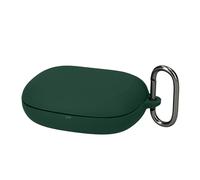 kwmobile Custodia Caricatore Compatibile con JBL Endurance Peak 4 - Cover Silicone verde scuro - Rivestimento Gommato Protezione con Gancio