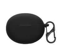 kwmobile Custodia Caricatore Compatibile con OnePlus Nord Buds 3 Pro - Cover Silicone nero - Rivestimento Gommato Protezione con Gancio