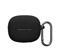 kwmobile Custodia Caricatore Compatibile con Xiaomi Redmi Buds 6 Pro - Cover Silicone nero - Rivestimento Gommato Protezione con Gancio