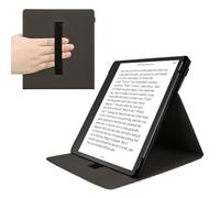 kwmobile Custodia Cinturino Mano Compatibile con AmazonKindle Scribe (2024) Cover - Custodia eReader Stand - nero/multicolore Mappa del mondo