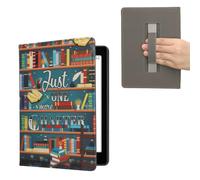 kwmobile Custodia Cinturino Mano Compatibile con KoboAura ONE Cover - eBook Reader Case - Cover eReader Simil Pelle Ancora un Capitolo