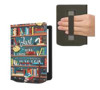kwmobile Custodia Cinturino Mano Compatibile con PocketbookVerse/Verse Lite/Pro/Color/Vivlio Light HD Cover - eBook Reader Case - Cover eReader Simil Pelle Ancora un Capitolo