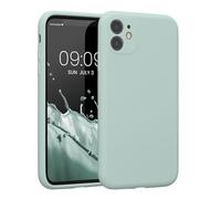 kwmobile Custodia Compatibile con Apple iPhone 11 Cover - Back Case per Smartphone in Silicone TPU - Protezione Gommata - menta freddo