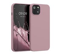 kwmobile Custodia Compatibile con Apple iPhone 13 Cover - Back Case per Smartphone in Silicone TPU - Protezione Gommata - rosa invernale