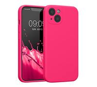 kwmobile Custodia Compatibile con Apple iPhone 13 Cover - Back Case per Smartphone in Silicone TPU - Protezione Gommata - Rosa Shocking