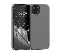 kwmobile Custodia Compatibile con Apple iPhone 13 Cover - Back Case per Smartphone in Silicone TPU - Protezione Gommata - stone dust