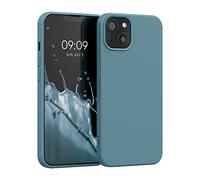 kwmobile Custodia Compatibile con Apple iPhone 13 Cover - Back Case per Smartphone in Silicone TPU - Protezione Gommata - artic night