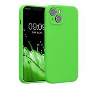 kwmobile Custodia Compatibile con Apple iPhone 14 Cover - Back Case per Smartphone in Silicone TPU - Protezione Gommata - Verde Lime