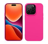 kwmobile Custodia Compatibile con Apple iPhone 14 Pro Cover - Back Case per Caricatore Wireless - Antiurto e Flessibile in Silicone TPU - rosa shocking