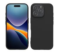 kwmobile Custodia Compatibile con Apple iPhone 16 Pro Cover - Back Case per Smartphone in Silicone TPU - Protezione Gommata - nero matt