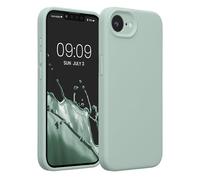kwmobile Custodia Compatibile con Apple iPhone 17e / iPhone 16e Cover - Back Case per Smartphone in Silicone TPU - Protezione Gommata - Menta Freddo