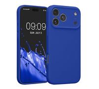 kwmobile Custodia Compatibile con Apple iPhone 18 Pro Max/iPhone 17 Pro Max Cover - Back Case per Smartphone in Silicone TPU - Protezione Gommata - blu baltico