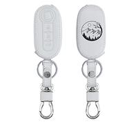 kwmobile Custodia Compatibile con Fiat Lancia con 3 tasti pieghevole - Cover Chiavi Auto Protezione Copri Telecomando - Copri Chiave Copertura Foresta Alpina