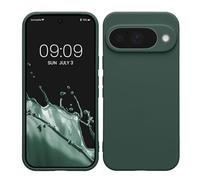 kwmobile Custodia Compatibile con Google Pixel 10 Cover - Back Case per Smartphone in Silicone TPU - Protezione Gommata - verde muschio