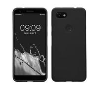 kwmobile Custodia Compatibile con Google Pixel 3a Cover - Back Case per Smartphone in Silicone TPU - Protezione Gommata - nero matt