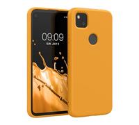 kwmobile Custodia Compatibile con Google Pixel 4a Cover - Back Case per Smartphone in Silicone TPU - Protezione Gommata - mango