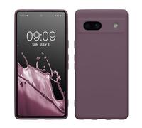 kwmobile Custodia Compatibile con Google Pixel 7a Cover - Back Case per Smartphone in Silicone TPU - Protezione Gommata - Iris pallido