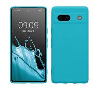 kwmobile Custodia Compatibile con Google Pixel 7a Cover - Back Case per Smartphone in Silicone TPU - Protezione Gommata - ghiaccio freddo