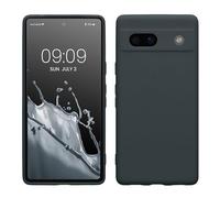 kwmobile Custodia Compatibile con Google Pixel 7a Cover - Back Case per Smartphone in Silicone TPU - Protezione Gommata - blu mirtillo