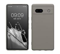 kwmobile Custodia Compatibile con Google Pixel 7a Cover - Back Case per Smartphone in Silicone TPU - Protezione Gommata - stone dust