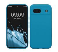 kwmobile Custodia Compatibile con Google Pixel 8a Cover - Back Case per Smartphone in Silicone TPU - Protezione Gommata - blu indaco