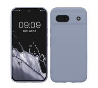 kwmobile Custodia Compatibile con Google Pixel 8a Cover - Back Case per Smartphone in Silicone TPU - Protezione Gommata - lavanda grigio