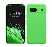 kwmobile Custodia Compatibile con Google Pixel 8a Cover - Back Case per Smartphone in Silicone TPU - Protezione Gommata - verde lime
