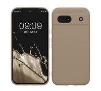 kwmobile Custodia Compatibile con Google Pixel 8a Cover - Back Case per Smartphone in Silicone TPU - Protezione Gommata - crema matt