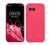 kwmobile Custodia Compatibile con Google Pixel 9a Cover - Back Case per Smartphone in Silicone TPU - Protezione Gommata - rosa shocking