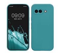 kwmobile Custodia Compatibile con Google Pixel 9a Cover - Back Case per Smartphone in Silicone TPU - Protezione Gommata - petrolio matt