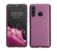 kwmobile Custodia Compatibile con HONOR 20 Lite Cover - Back Case Morbida - Protezione in Silicone TPU Effetto Metallizzato lavanda metallizzato