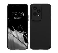 kwmobile Custodia Compatibile con HONOR 200 Lite Cover - Back Case per Smartphone in Silicone TPU - Protezione Gommata - nero matt