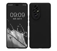 kwmobile Custodia Compatibile con HONOR 200 Pro Cover - Back Case per Smartphone in Silicone TPU - Protezione Gommata - nero matt