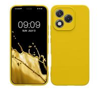 kwmobile Custodia Compatibile con HONOR 400 Lite Cover - Back Case per Smartphone in Silicone TPU - Protezione Gommata - giallo radiante