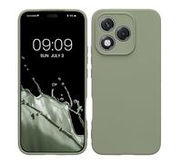 kwmobile Custodia Compatibile con HONOR 400 Lite Cover - Back Case per Smartphone in Silicone TPU - Protezione Gommata - verde grigio