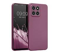 kwmobile Custodia Compatibile con Honor X8 5G / X6 / 70 Lite 5G Cover - Protezione Back Case Morbida - Silicone TPU Effetto Metallizzato Lavanda Metallizzato