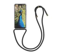 kwmobile Custodia Compatibile con Huawei Mate 20 Lite Cover - Back Case in Silicone TPU - Protezione Smartphone con Cordino - trasparente