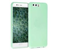 kwmobile Custodia Compatibile con Huawei P10 Cover - Back Case per Smartphone in Silicone TPU - Protezione Gommata - menta matt