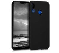 kwmobile Custodia Compatibile con Huawei P20 Lite Cover - Back Case per Smartphone in Silicone TPU - Protezione Gommata - nero matt
