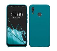 kwmobile Custodia Compatibile con Huawei P20 Lite Cover - Back Case per Smartphone in Silicone TPU - Protezione Gommata - petrolio matt