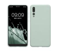 kwmobile Custodia Compatibile con Huawei P20 Pro Cover - Back Case per Smartphone in Silicone TPU - Protezione Gommata - menta freddo
