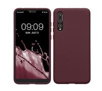 kwmobile Custodia Compatibile con Huawei P20 Pro Cover - Back Case per Smartphone in Silicone TPU - Protezione Gommata - viola bordeaux