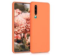 kwmobile Custodia Compatibile con Huawei P30 Cover - Back Case per Smartphone in Silicone TPU - Protezione Gommata - arancia fruttata