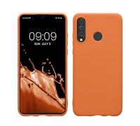 kwmobile Custodia Compatibile con Huawei P30 Lite Cover - Back Case per Smartphone in Silicone TPU - Protezione Gommata - albicocca calda