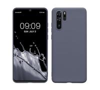 kwmobile Custodia Compatibile con Huawei P30 Pro Cover - Back Case per Smartphone in Silicone TPU - Protezione Gommata - grigio blu
