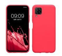 kwmobile Custodia Compatibile con Huawei P40 Lite Cover - Back Case per Smartphone in Silicone TPU - Protezione Gommata - rosa shocking